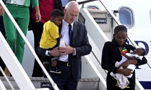 Meriam Ibrahim arrives in Italy